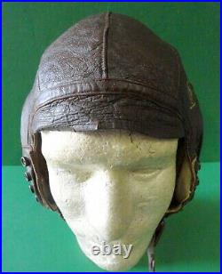 U. S. Army Air Forces Pilots Type A-11 Leather Flying Helmet-size Large