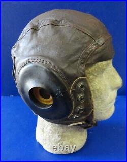 U. S. Army Air Forces Pilots Type A-11 Leather Flying Helmet-size Large