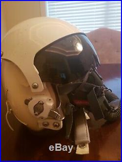 U. S. Army Gentex flight helmet, Iraq war action size large with bag, new gloves