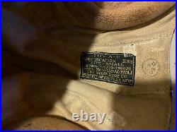 U. S. Army Ww2 Air Force Type A-1 Leather Flying Helmet Size S Selby Shoe Co. Gvc
