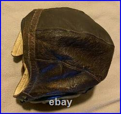 U. S. Army Ww2 Air Force Type A-1 Leather Flying Helmet Size S Selby Shoe Co. Gvc