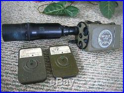 U. S. M. C. 16mm Gun Camera, LENS, WWII USAF Army Air Force. 2 MAGAZINES