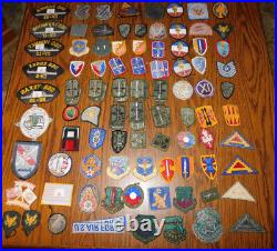 U. S. Military Patch Army ROTC NAVY Air Force Embroidered lot 95 Patches Alaska