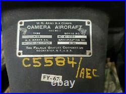 U. S. WWII Army Air Force Graflex K 20 Aircraft Camera 4 x 5