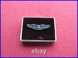 US ARMY AIR FORCE AAF Amico sterling Pilot wing in box Wosk Tagged BEAUTIFUL