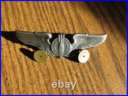 US ARMY AIR FORCE AAF BOMBARDIER full size A & E clutch back early war sterling