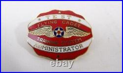 US ARMY AIR FORCE TEST ADMINISTRATOR FLYING CADET TRAINING GOUP CAA WING Wwii