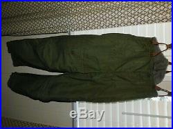 US ARMY AIR FORCE TYPE A-9 Lined Flight Pants withSuspenders Sz 38