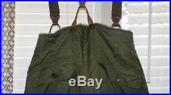 US ARMY AIR FORCE TYPE A-9 Lined Flight Pants withSuspenders Sz 38