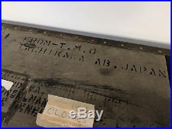 US ARMY AIR FORCE WWII Military Cargo Box Footlocker Trunk Japan Named Lt Col