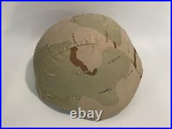 US ARMY Air Force PASGT Combat Helmet S-2 Small with Desert Camouflage Cover