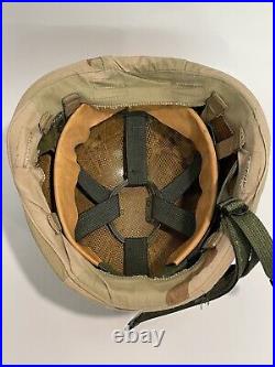 US ARMY Air Force PASGT Combat Helmet S-2 Small with Desert Camouflage Cover