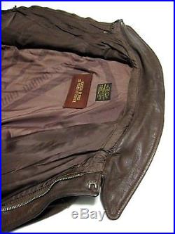 US AUTHENTIC MFG NY Type A-2 US Army Air Force NAMED Leather Flight Jacket. 38