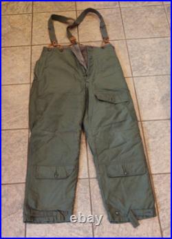 US Air Force Army A-10 Winter Wool Flying Trousers Original Police Braces ExCond