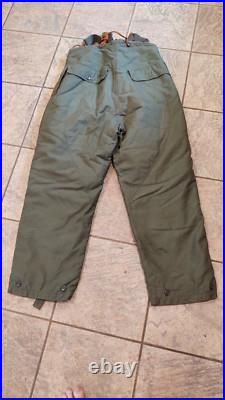 US Air Force Army A-10 Winter Wool Flying Trousers Original Police Braces ExCond