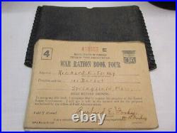 US Air Force US Army Military Uniform Dress Hats and War Ration Book