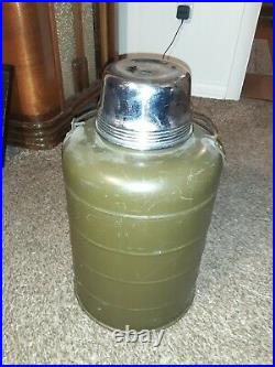 US Army AIr Forces 14 Military Field Coffee Thermos Stanley 1 Gal Vintage Green