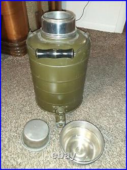 US Army AIr Forces 14 Military Field Coffee Thermos Stanley 1 Gal Vintage Green