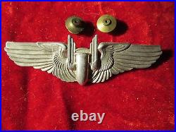 US Army Air Force AAF Aerial Gunner wing 3 inch clutch Back Huff collection