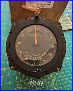 US Army Air Force Bendix Indicator GYRO FLUX GATE COMPASS MASTER 12005-1A-1