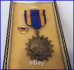 US Army Air Force Corps Engraved Air Medal Named T/Sgt Alexander Fisher A. C