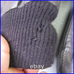 US Army Air Force Jacket Mens XL Leather Type A-2 Leather Bomber Pilot 8415 ^