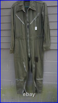 US Army Air Force L-1 Light Flight Suit Size Small Regular, mfg. Foster (Lkr #2)