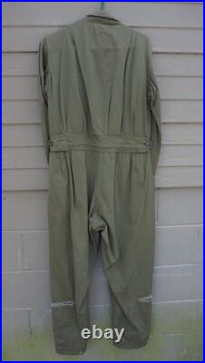 US Army Air Force L-1 Light Flight Suit Size Small Regular, mfg. Foster (Lkr #2)