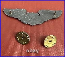 US Army Air Force Pilot Wings And Dentist Badge Pins Pre Owned