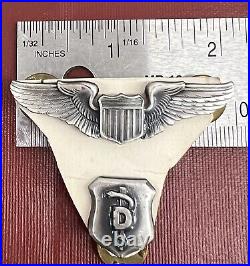 US Army Air Force Pilot Wings And Dentist Badge Pins Pre Owned