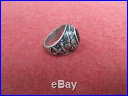 US Army Air Force Ring STERLING used Blue stone AAF