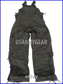 US Army Air Force Thick Insulated Nomex Overalls Cold Weather Pants CVC BIB USED