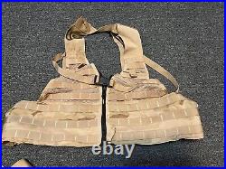 US Army Air Force Tri-color Desert FLC Assault Pack Molle Pouches Lot LN RARE