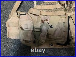 US Army Air Force Tri-color Desert FLC Assault Pack Molle Pouches Lot LN RARE