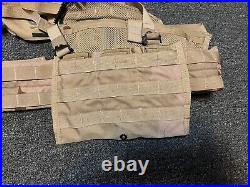 US Army Air Force Tri-color Desert FLC Assault Pack Molle Pouches Lot LN RARE