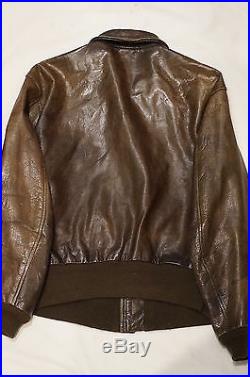 US Army Air Force USAAF A-2 Leather Bomber Flight Jacket Avirex
