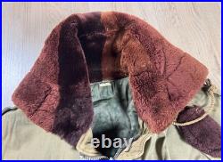 US Army Air Force USAAF Type B-11 Flight Jacket Fur Hooded Coat NAMED Parka
