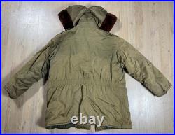 US Army Air Force USAAF Type B-11 Flight Jacket Fur Hooded Coat NAMED Parka