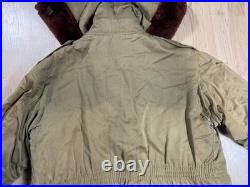 US Army Air Force USAAF Type B-11 Flight Jacket Fur Hooded Coat NAMED Parka