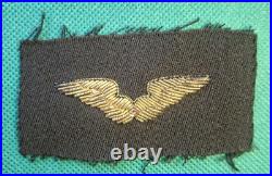 US Army Air Force WW2 Flight Instructor Bulllion Flight Wing/Badge Patch