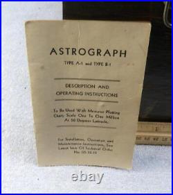US Army Air Force WW2 Military Airplane Navigation Astrograph Type A-1 with Case