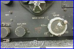 US Army Air Force WWII Aircraft Radio Transmitter Receiver Vintage AC Powered