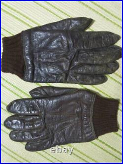 US Army Air Force original TYPE A-10 glove SIZE 9 Brown military ww2 RARE