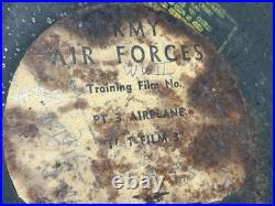 US Army Air Forces USAAF PT-3 Training Projector Film Reel Original WWII WW2
