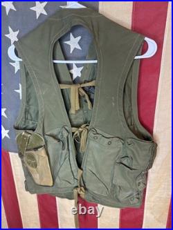 US Army Air Forces WWII WW2 Type C-1 Emergency Sustenance Vest with Holster D619