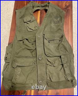 US Army Air Forces WWII WW2 Type C-1 Emergency Sustenance Vest with Holster Green