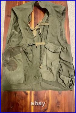 US Army Air Forces WWII WW2 Type C-1 Emergency Sustenance Vest with Holster Green