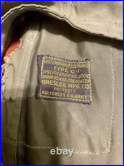 US Army Air Forces WWII WW2 Type C-1 Emergency Sustenance Vest with Holster Green