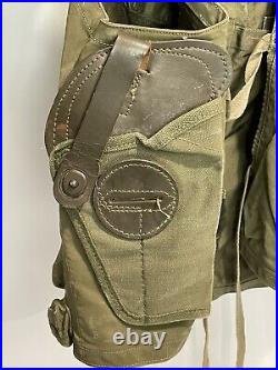 US Army Air Forces WWII WW2 Type C-1 Sustenance Vest Breslee Theater Worn Patina