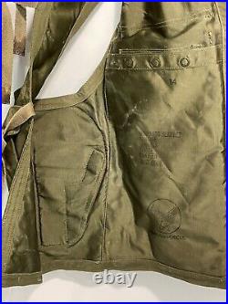 US Army Air Forces WWII WW2 Type C-1 Sustenance Vest Breslee Theater Worn Patina